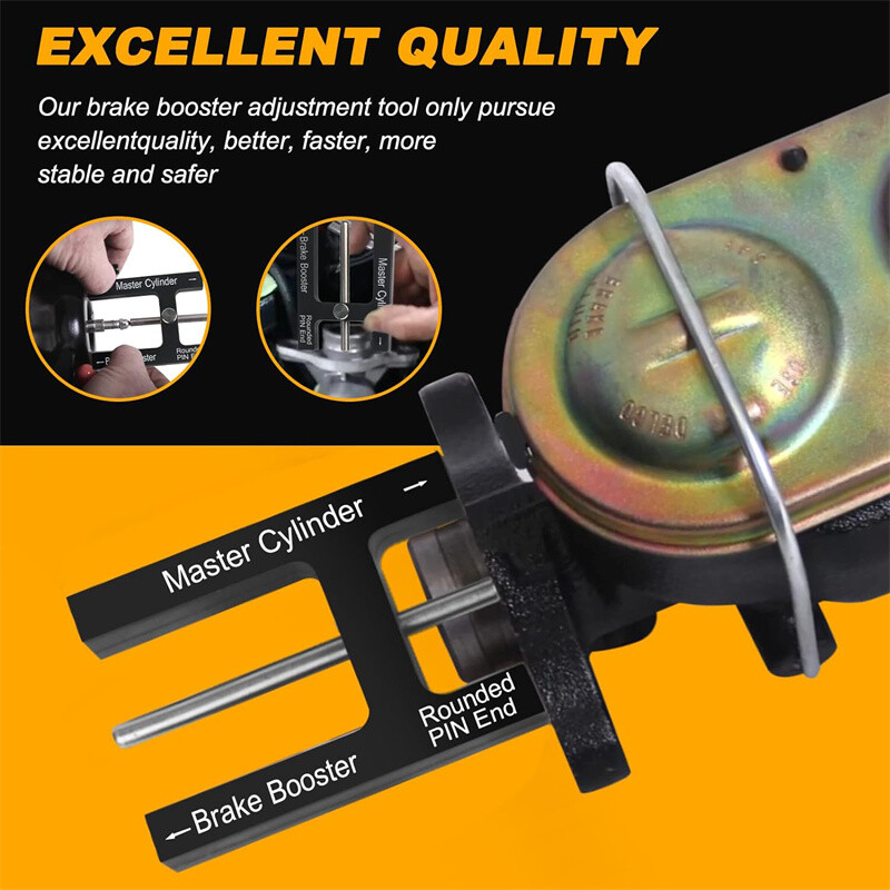 Brake Booster Push Rod Adjustment Tool for Most Brake Boosters w/ Adjustable Pin