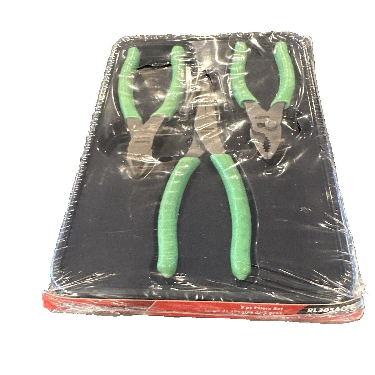 Snap On Tools New PL305ACFG 3 Piece Green Soft Grips 4,5 & 6-Inch Pliers Set USA