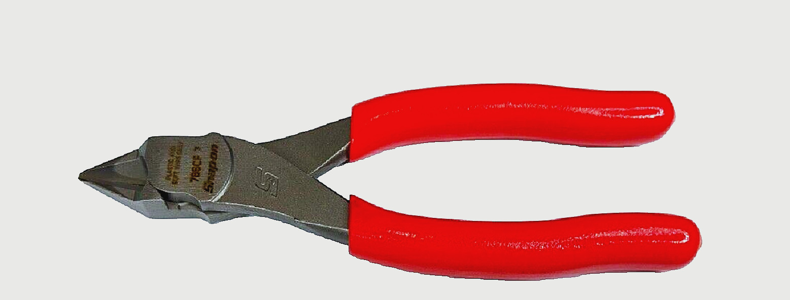 NEW* Snap-On DIAGONAL CUTTERS FLUSH CUTTER 6″+ *RED SOFT HANDLES* 786CF *NEW*