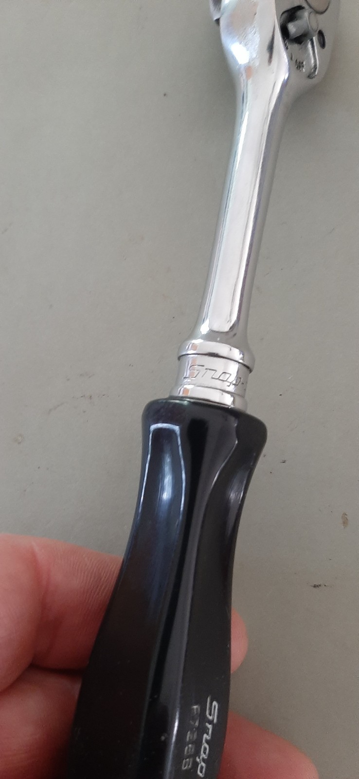 Snap-on Tools F726B 3/8″ Drive Ratchet Black Hard Handle USA Read Descript 607