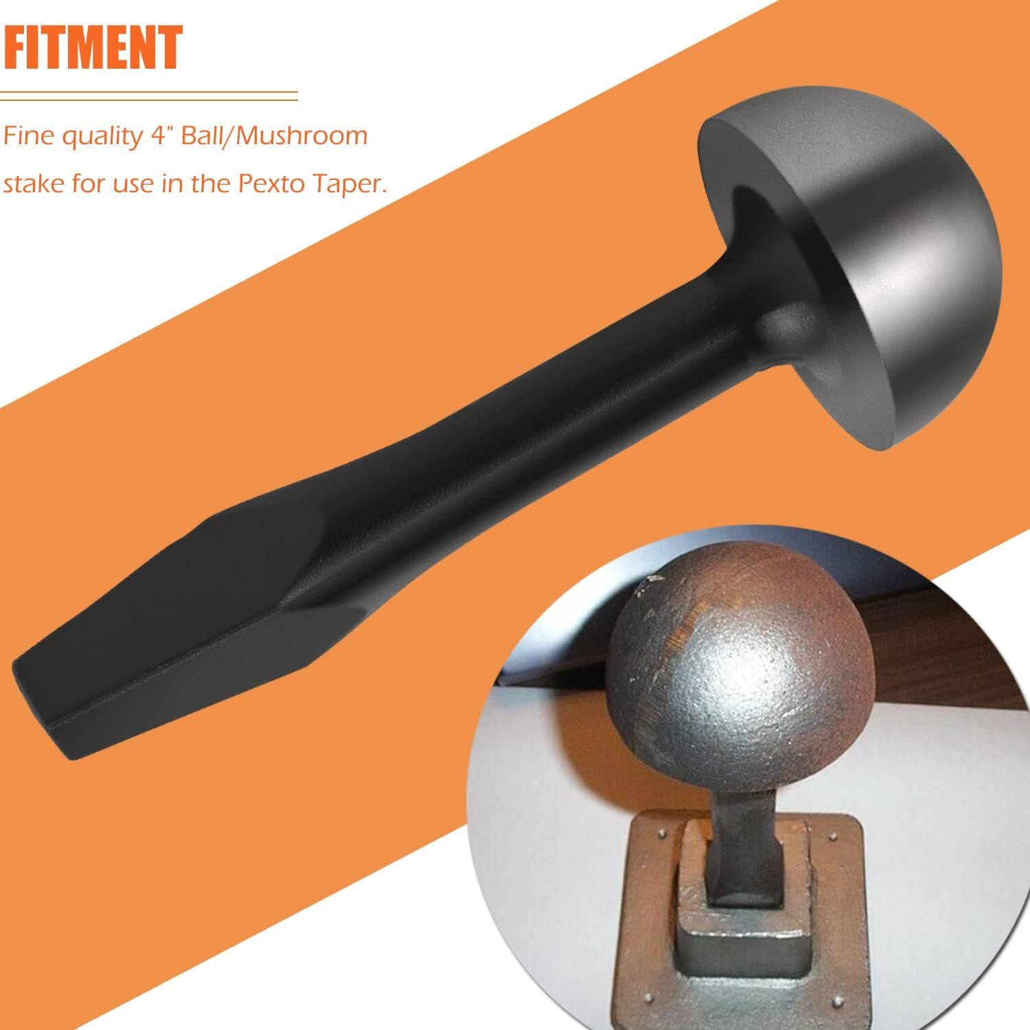 Blacksmith Tinsmith 4″ Mushroom Stake for Pexto Taper, Large Single Pexto Plate