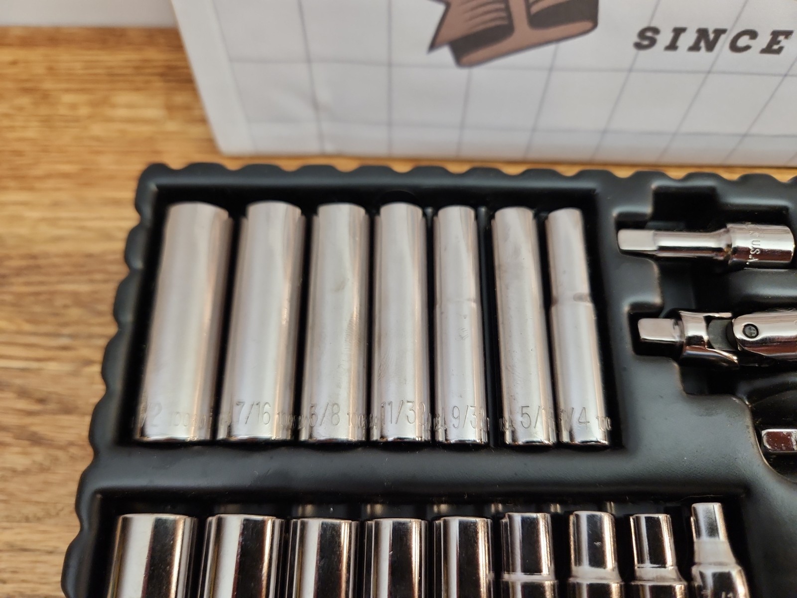 Allen Tools 1/4″ Drive Ratchet Set, Spinner Handle, Deep & Shallow Sockets 10900