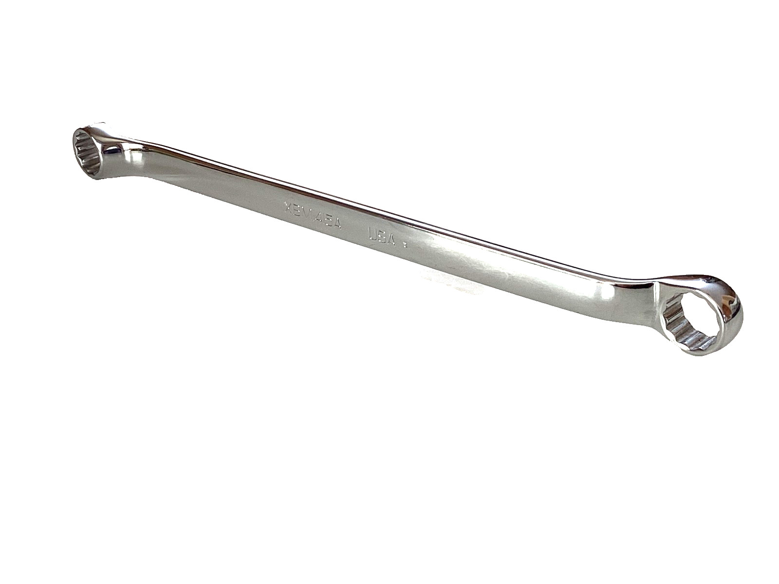 Snap On USA NEW 14MM x 15MM 12 Point Metric 10° Offset Chrome Box Wrench XBM1415