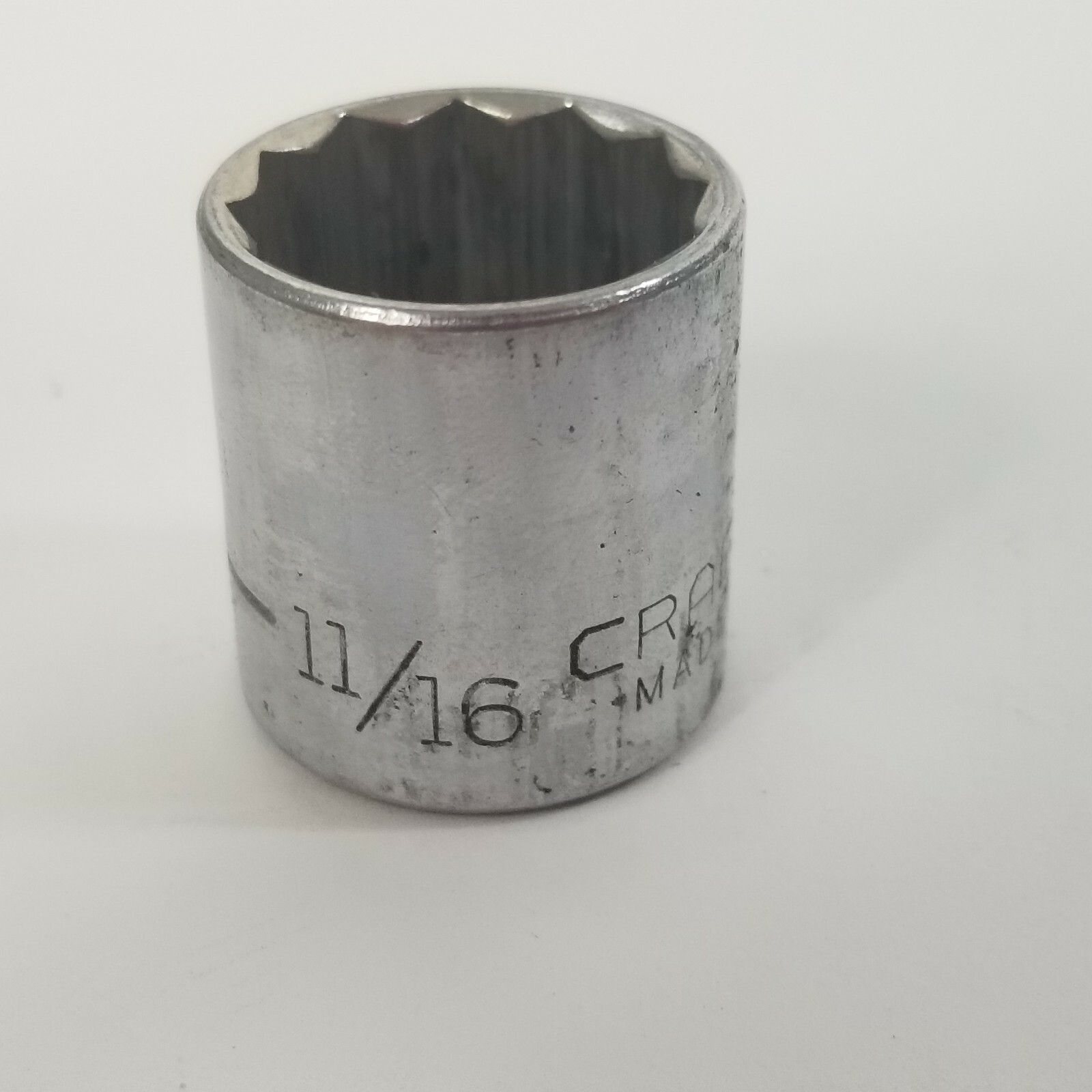 VINTAGE «CRAFTSMAN USA -V- 44336″ SOCKET ~ 3/8″ DRIVE ~ 11/16» ~ 12 POINT