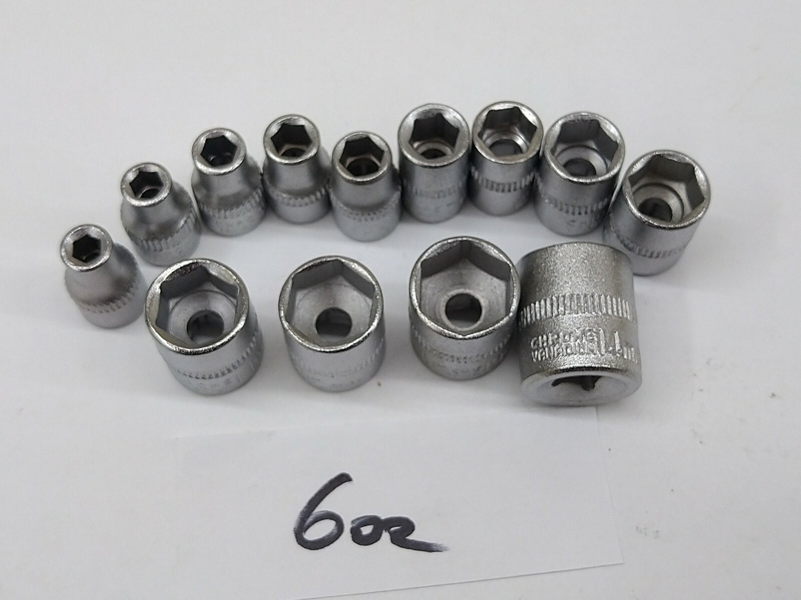 Socket CR-V 4mm to 14mm SET (13pcs) 1/4 DR NEW