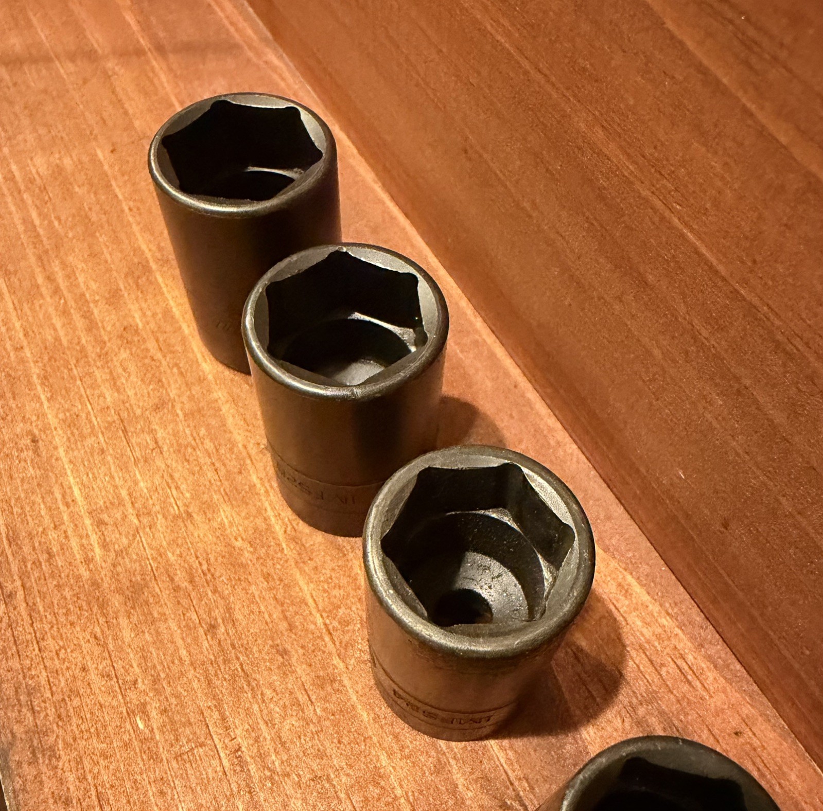 Snap on 3/8” Drive 10Pc 6pt SAE Semi Deep Impact Socket Set 5/16-7/8”, 210IMFSYA