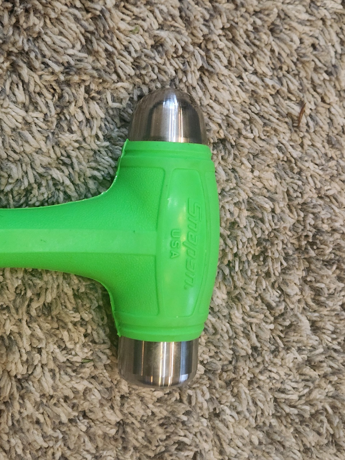 Snap-on Tools USA NEW 24oz/680g GREEN Soft Grip Dead Blow Hammer HBBD24G