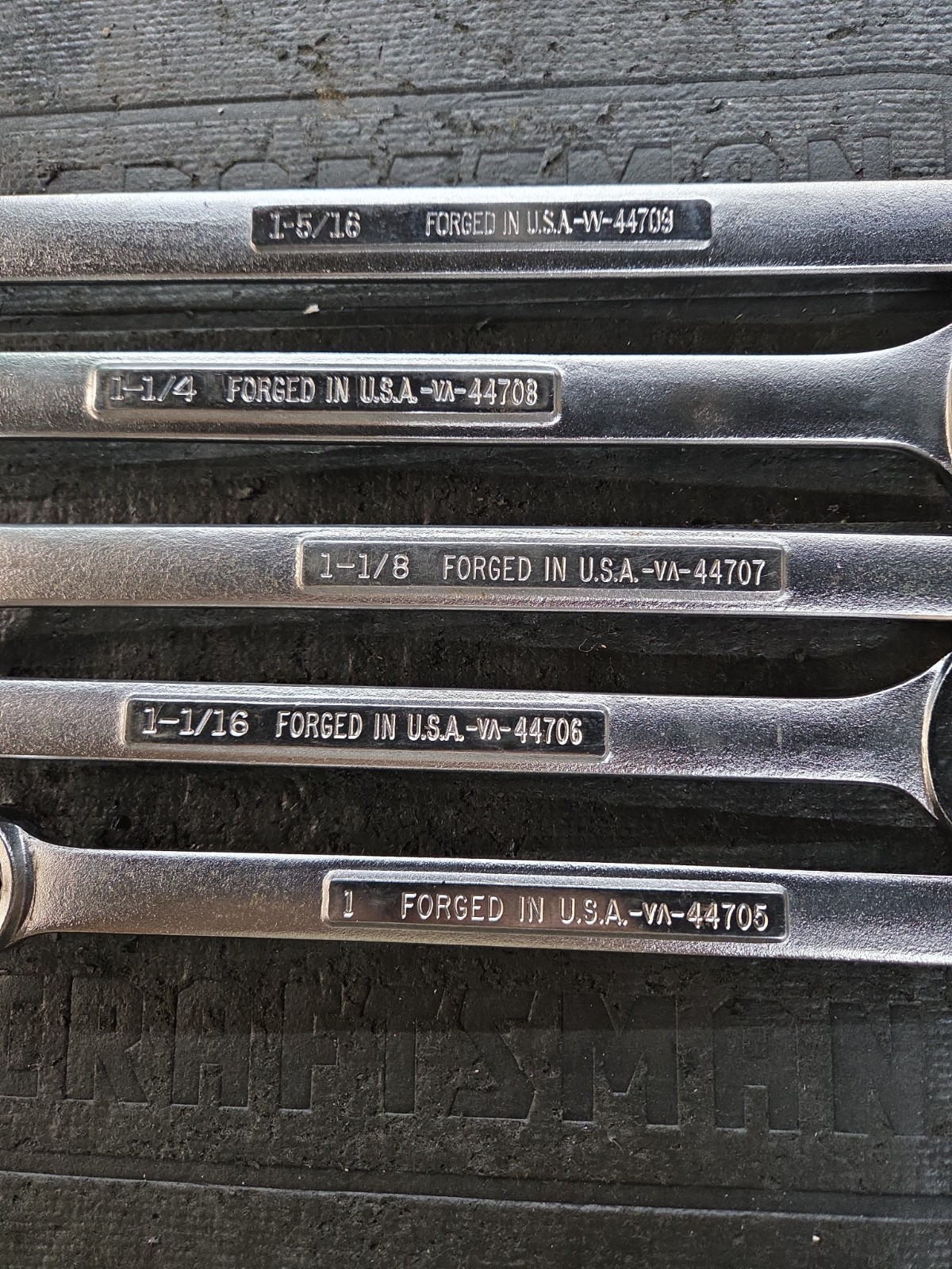 Craftsman 46939 5pc 12-Point SAE Large Combination Wrench Set 1” to 1-5/16”