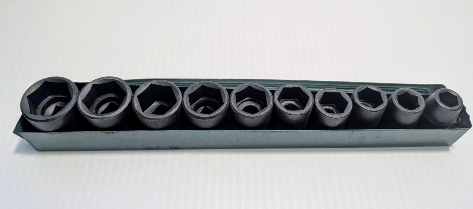 10 pc Shallow Impact Socket 1/2 Drive 7/16 Through 1 In