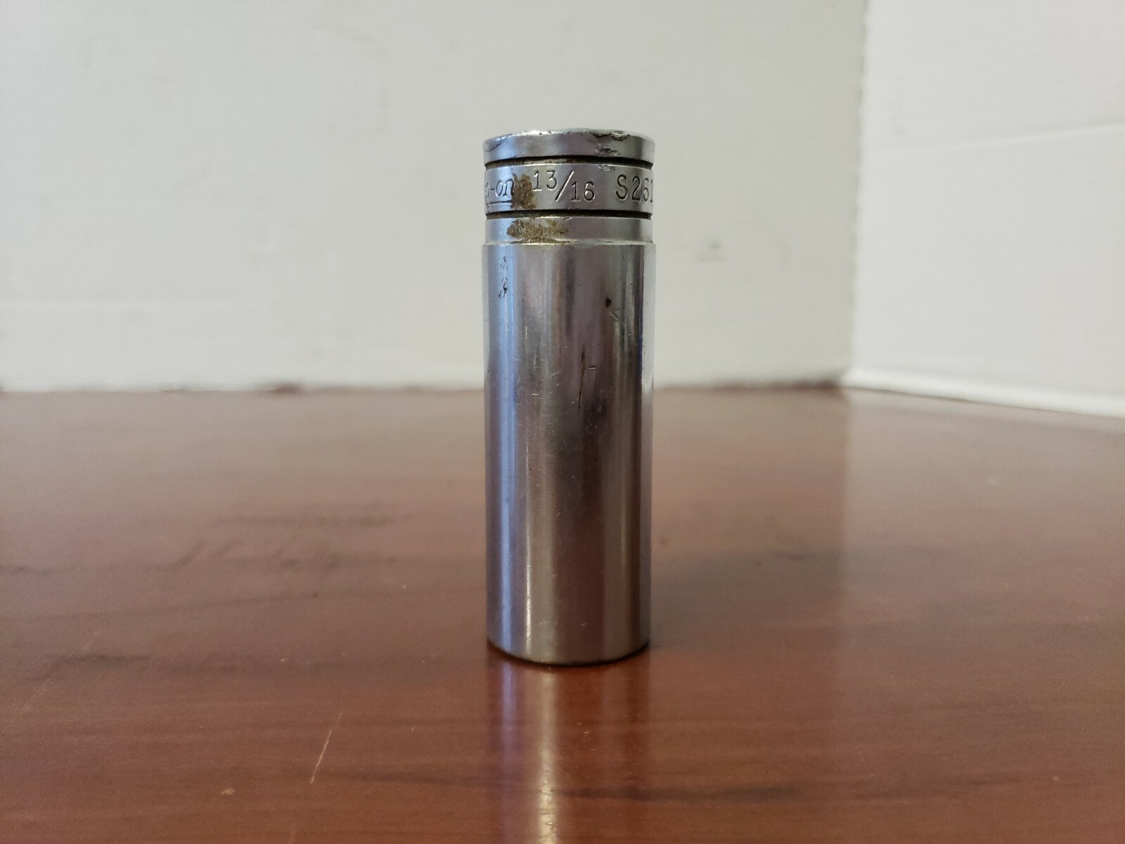 Snap-on 1/2″ Drive 12 Point SAE 13/16″ Flank Drive Deep Socket (S261) c-x