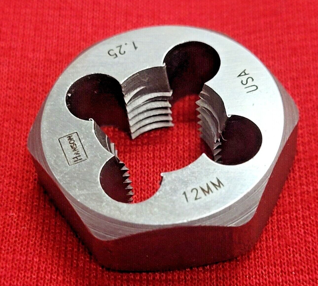6642 ZR M12 X 1.25 Metric 1″ Hex Die Irwin 9742 Carbon Steel 12MM USA Rethread