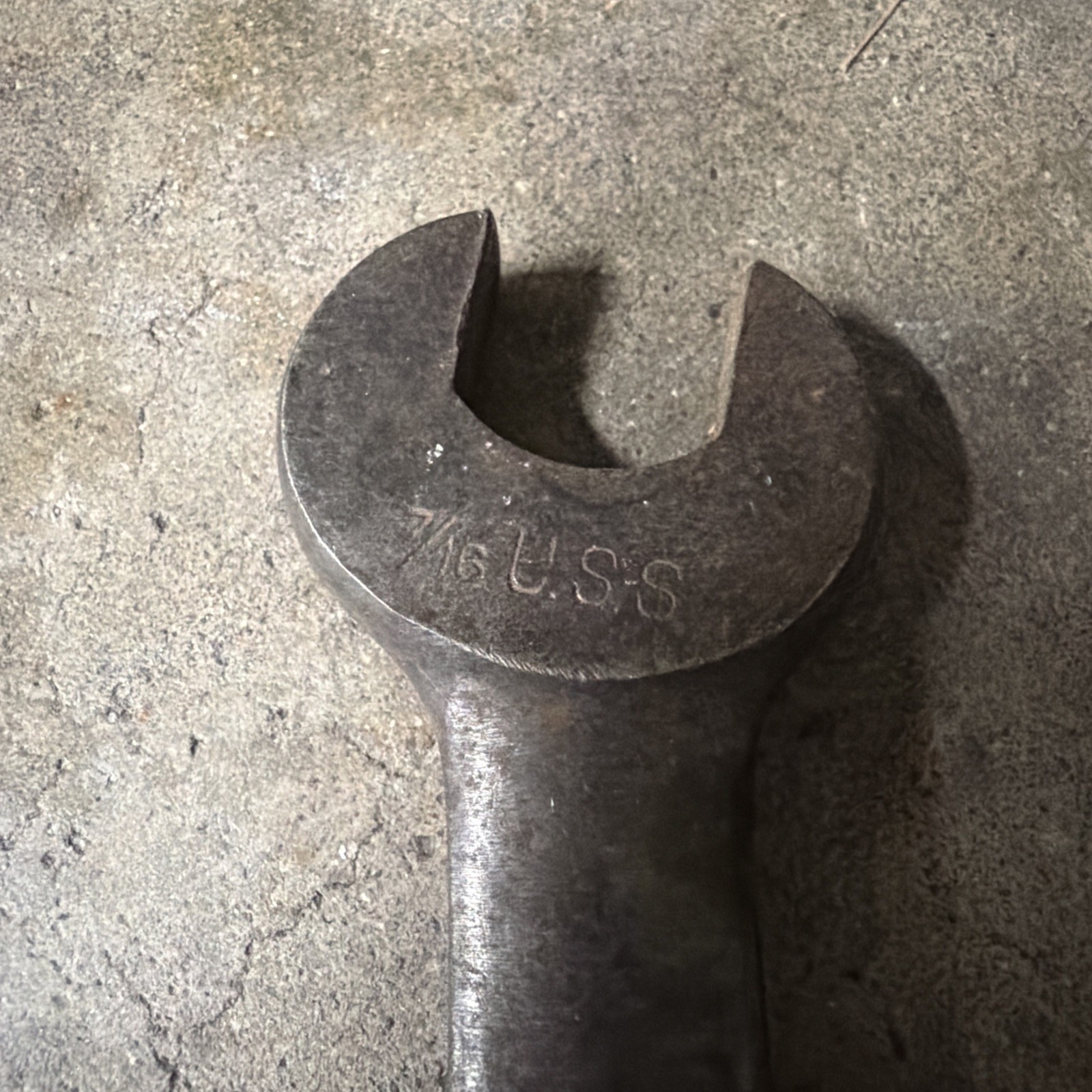 VINTAGE BILLINGS & SPENCER #1128 SAE OPEN-END WRENCH 7/16″ X 1/2″ – MADE IN USA