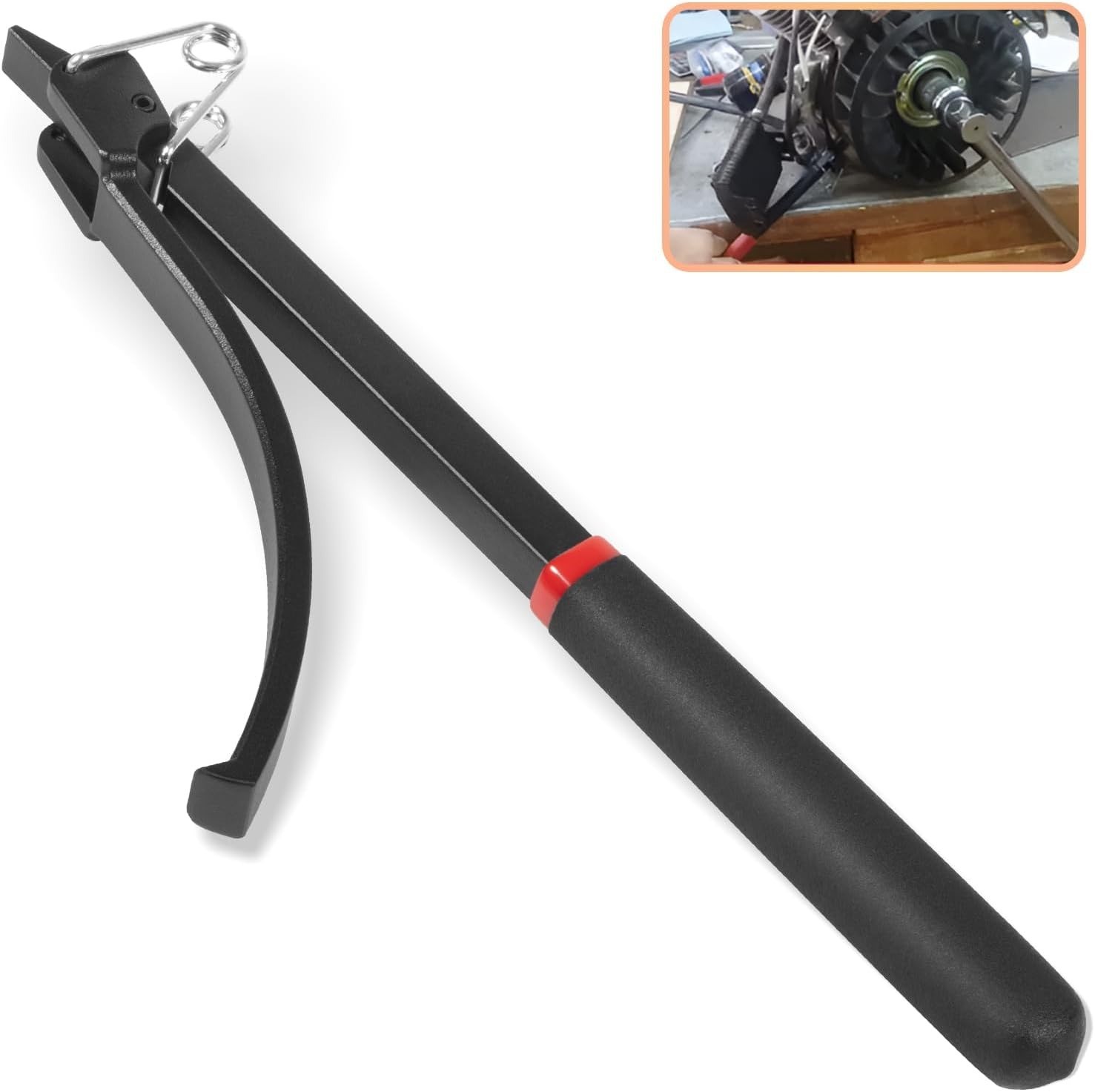 Flywheel Turner Turning Tool Wrench Clamp Flex Plate Holder for Most Vehicles