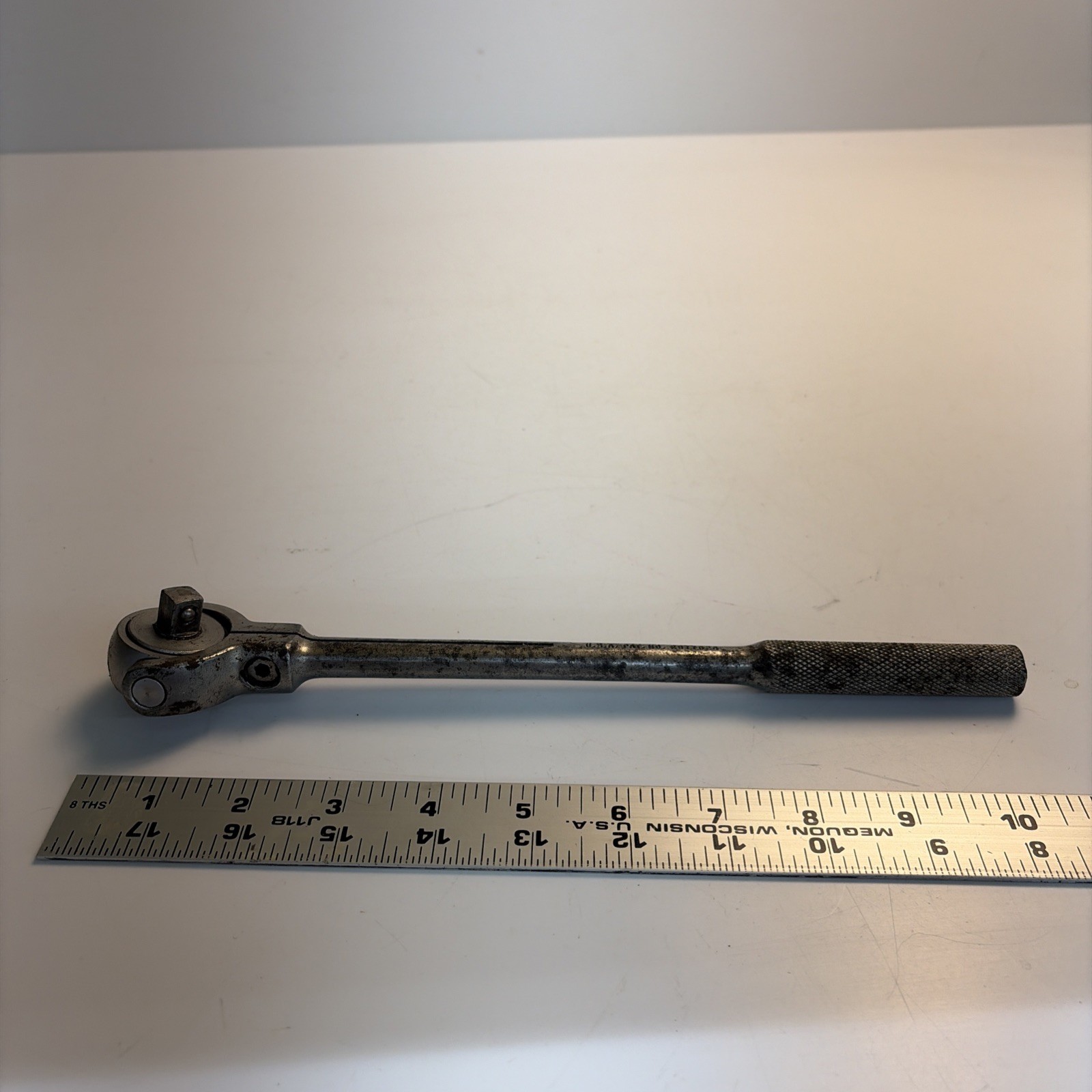 Vintage SK Wayne Roto Ratchet 3870 3/8 Drive Swivel Head Knurled USA