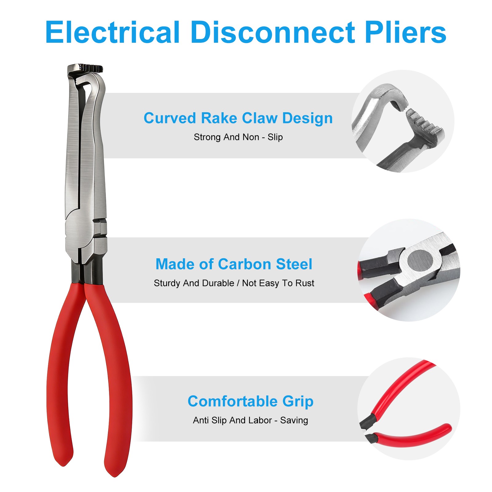 4× Auto Electrical Disconnect Pliers Connector Separator Wiring Car Repair Tool