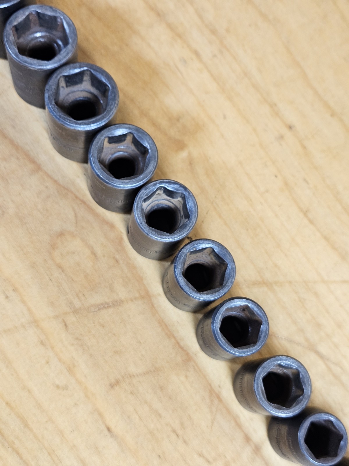 USA Used METRIC Craftsman GK 1/2″ Drive Impact Socket Set 12 Pieces 12mm-27mm