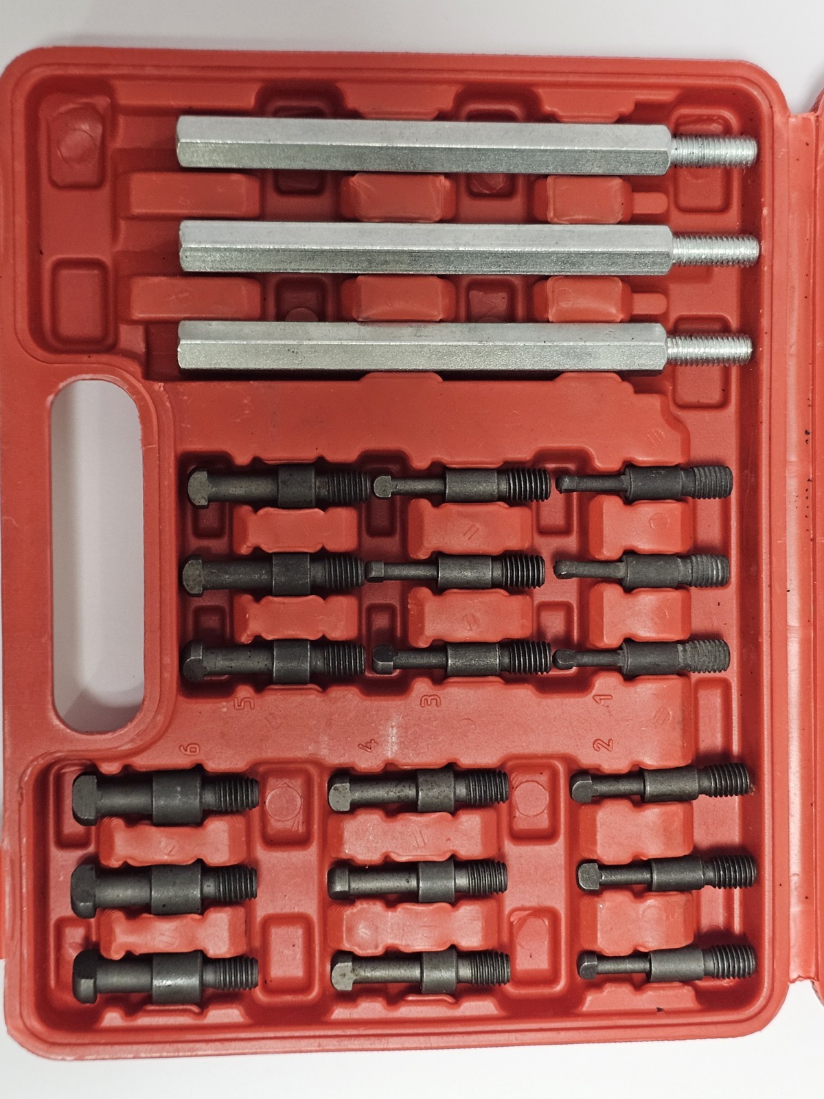Wheel Hub Bearing Puller Tool Three Claws Outer Bearing Extractor 18 Pcs