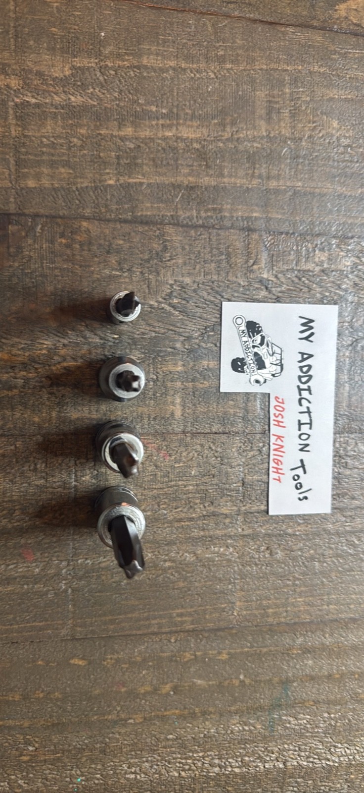 Snap on 4 piece Phillip bits tool set clean, and no owner markings