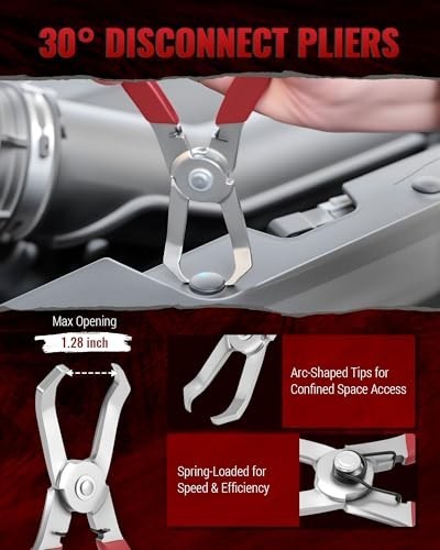 7-in-1 Automotive Hose & Electrical Disconnect Pliers Set, Fuel Line Removal Too
