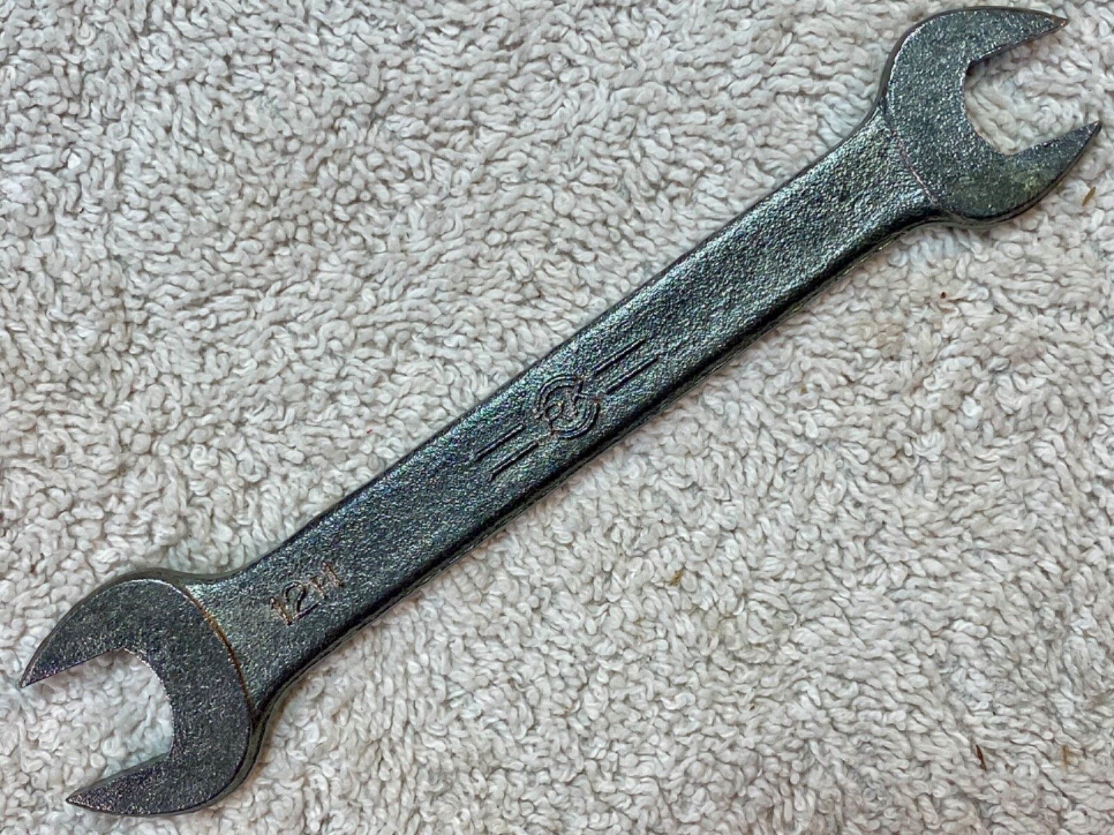 Vintage RK Honda Motors 10mm x 12mm Open-End Wrench No. 1211, Made in Japan
