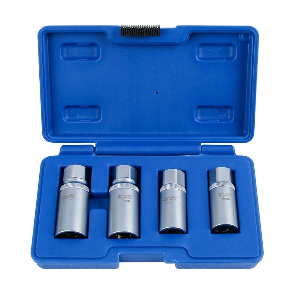 Garage Repair Bolt Extractor Set Stuck Fastener Kit Chromium Vanadium Steel