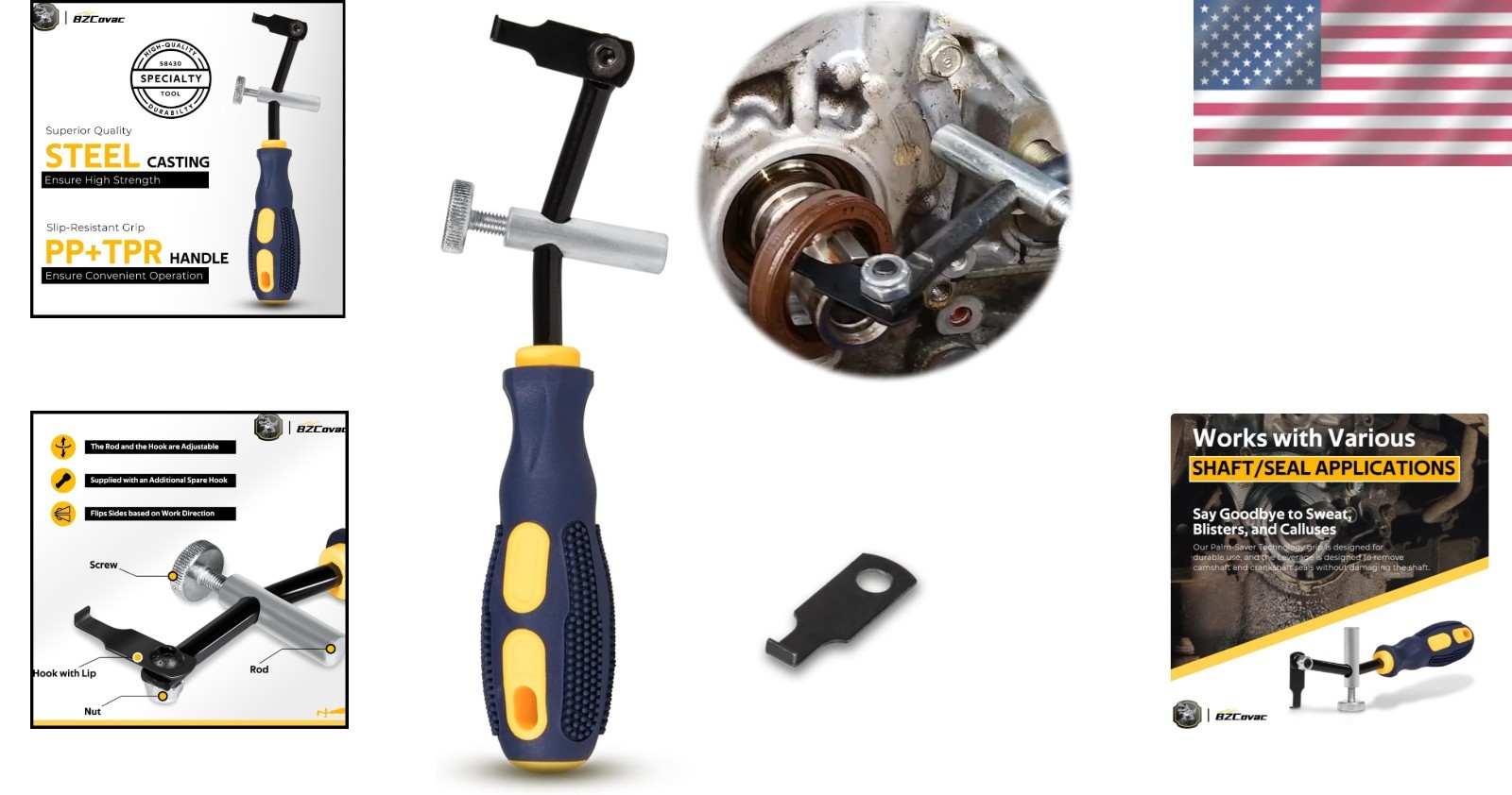 Versatile Seal Extractor Tool With 58500 Hook – Compatible with Multiple Sizes