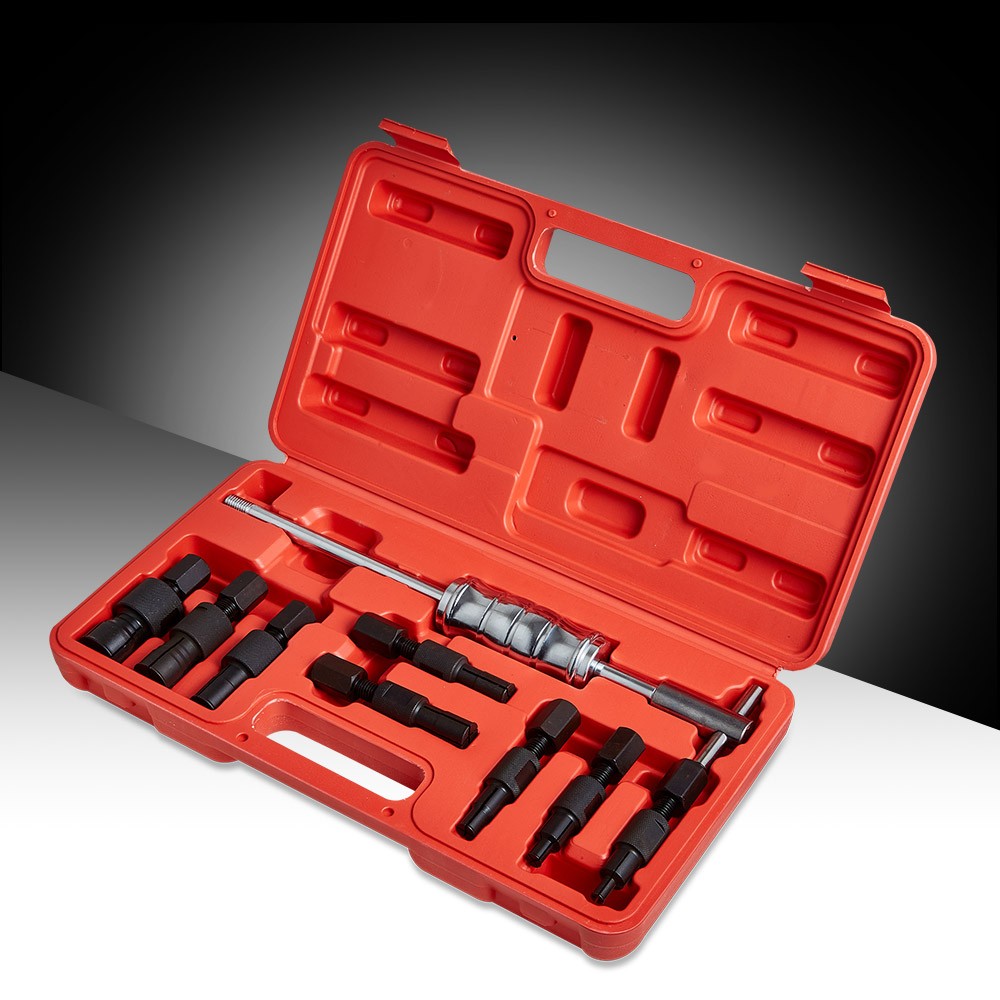 9pc Slide Hammer Blind Hole Inner Bearing Puller Kit, 8-32mm Internal Remover