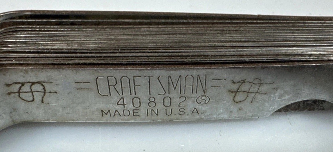 Sears Craftsman USA Nos 26 Blade Master Offset Gauge 40802 Valve Clearance Tool