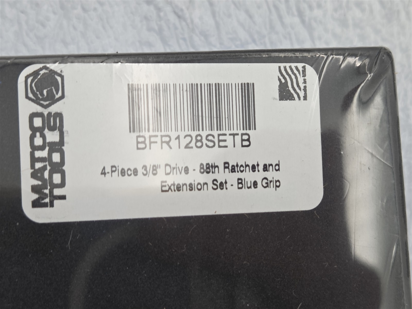 Matco Tools BFR128SETB 3/8″ Drive Locking Flex Head Ratchet Extension Set Blue