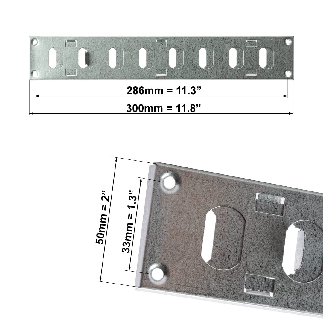 300x50mm (12×2″) Sliding Grille Made of Sheet Steel, galvanised Ventilation