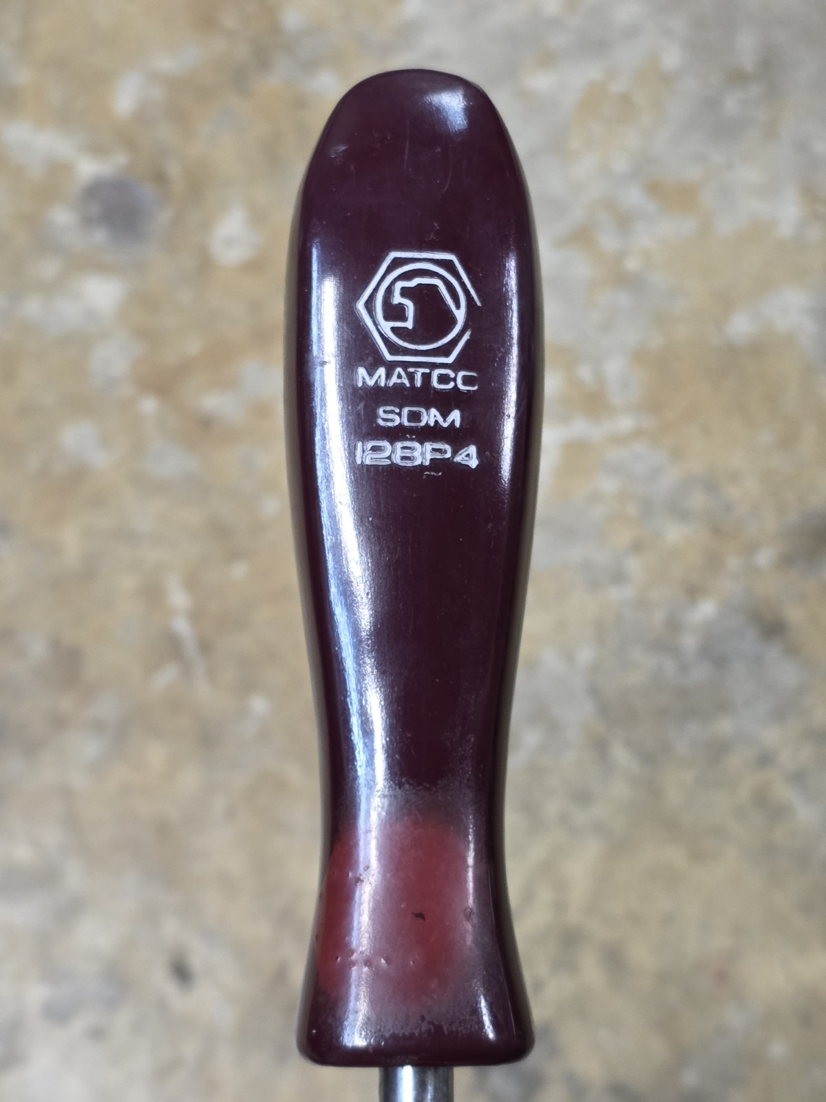 Matco Tools SDM128P4 #4 Philips Drive Screwdriver Maroon Handle USA
