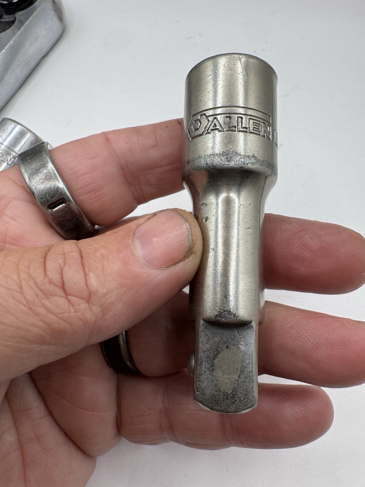 Vintage Allen USA 12800J 1/2” Ratchet 12828 1/2” to 1” Adapter 12805 Extension