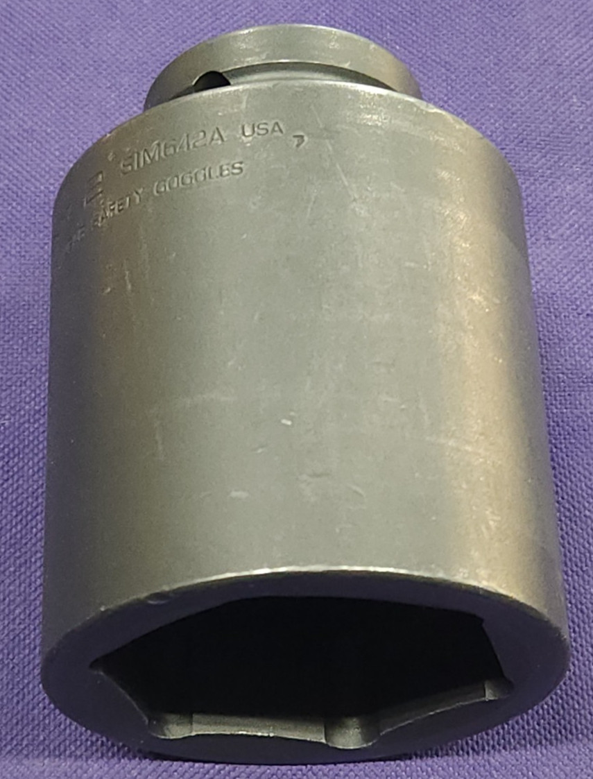 Snap-on Tools SIM642A 3/4″ Drive 6-Point SAE 2″ Deep Impact Socket USA