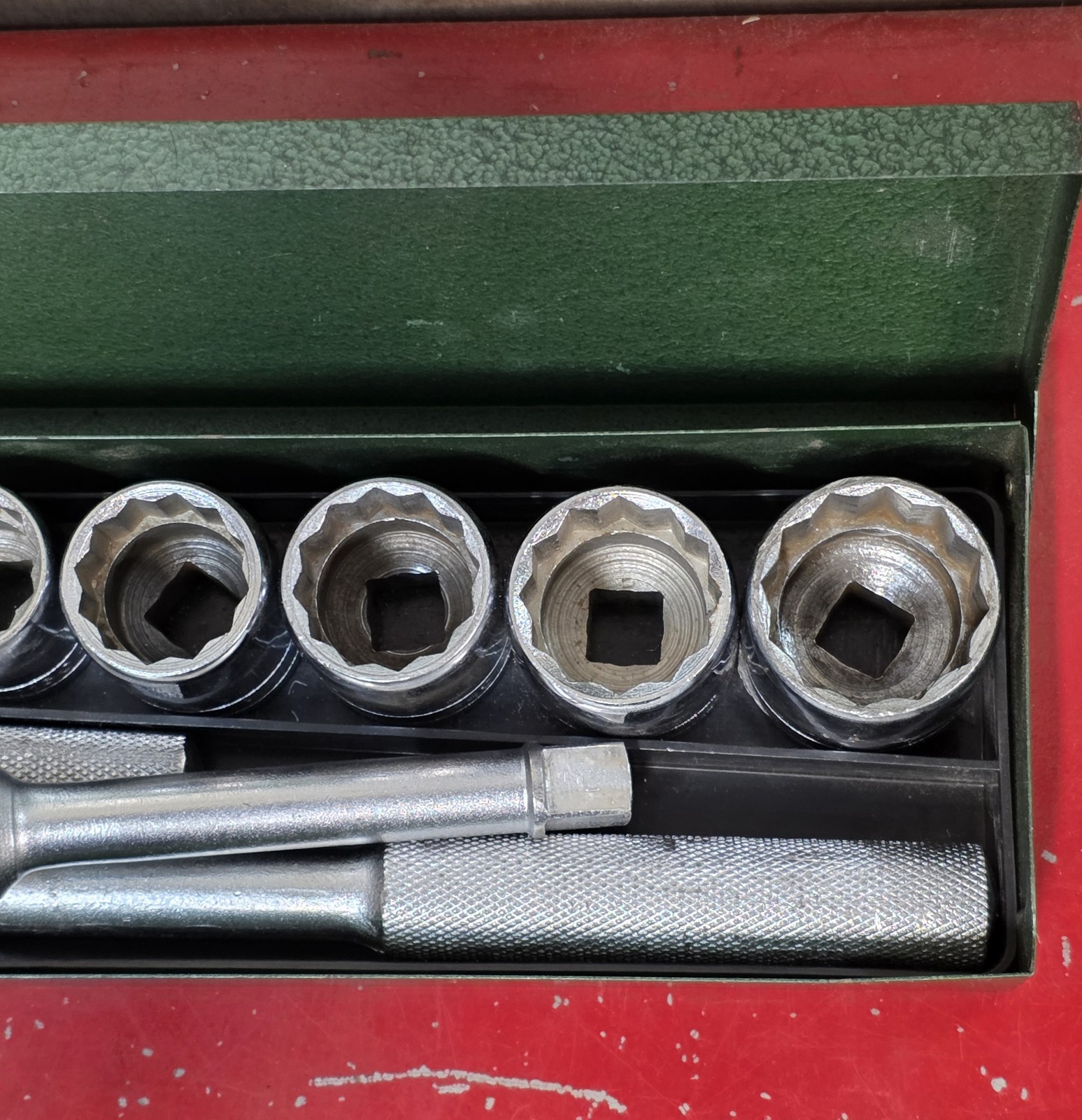 SK Wayne 1/2″ Dr Socket Set 17pc 7/16 – 1-1/4″ USA Ratchet Brkr Bar Extension