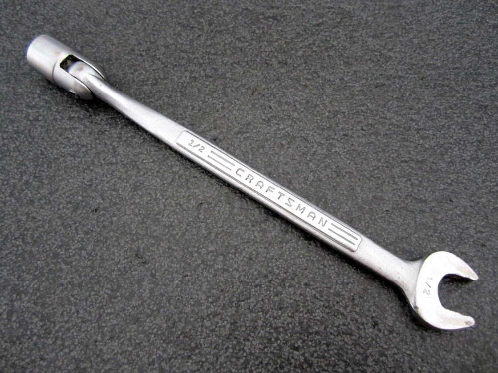 Vintage Craftsman 1/2″ Saltus Socket Wrench 42542 Flex End =V= Made in USA
