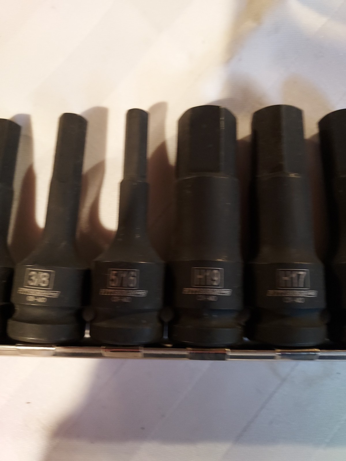Drive Impact Hex Socket Set By Pittsburgh, New, 12pc.set, 1/2″ Drive