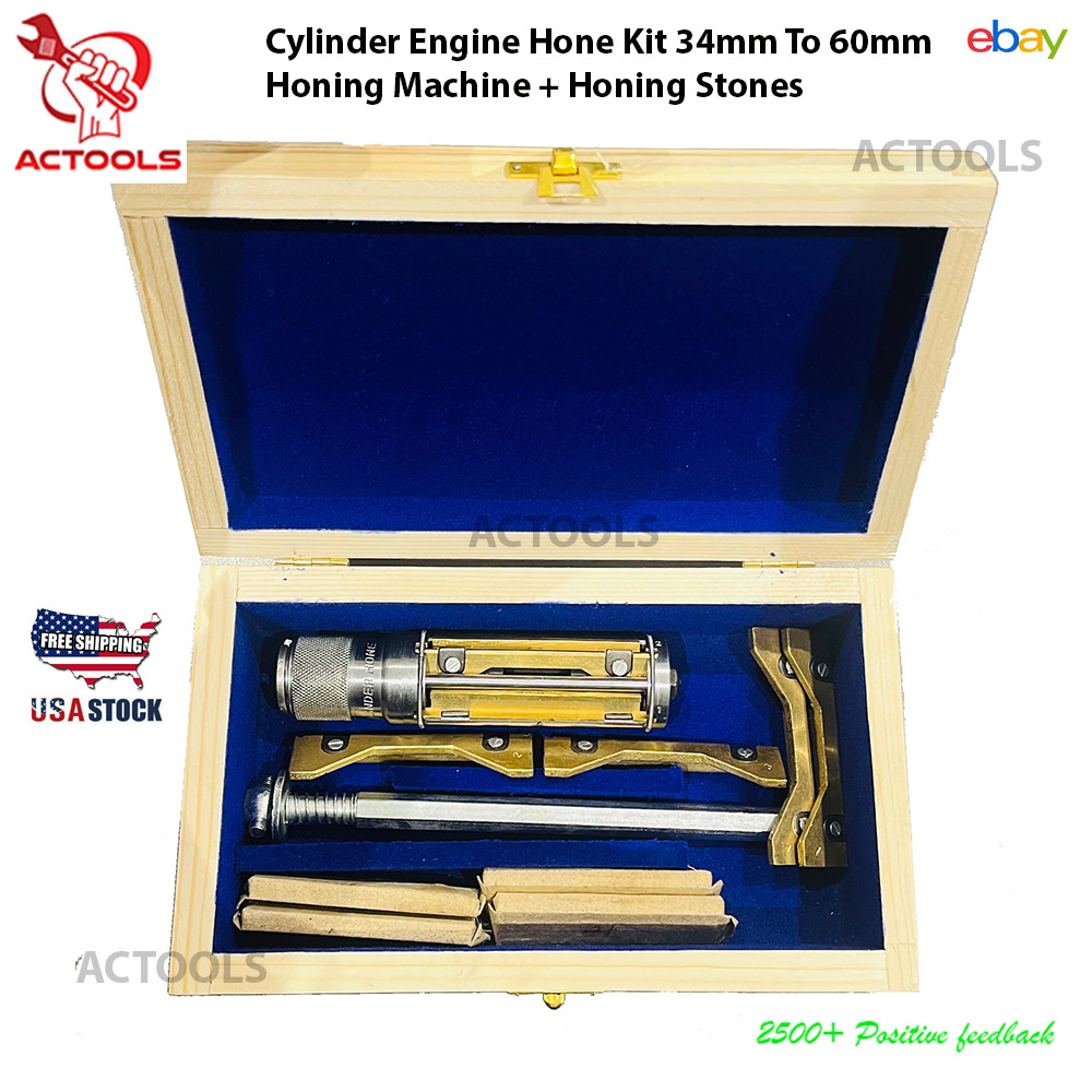 New Cylinder Engine Hone Kit + Honing Stones 4 Set All Sizes Available ACTOOLS