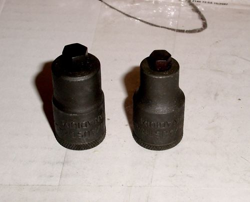 2PC Hex Socket Set Vanadium 1/2 inch drive 5/16 & 3/8 Haben by Gedore Torkit-Out
