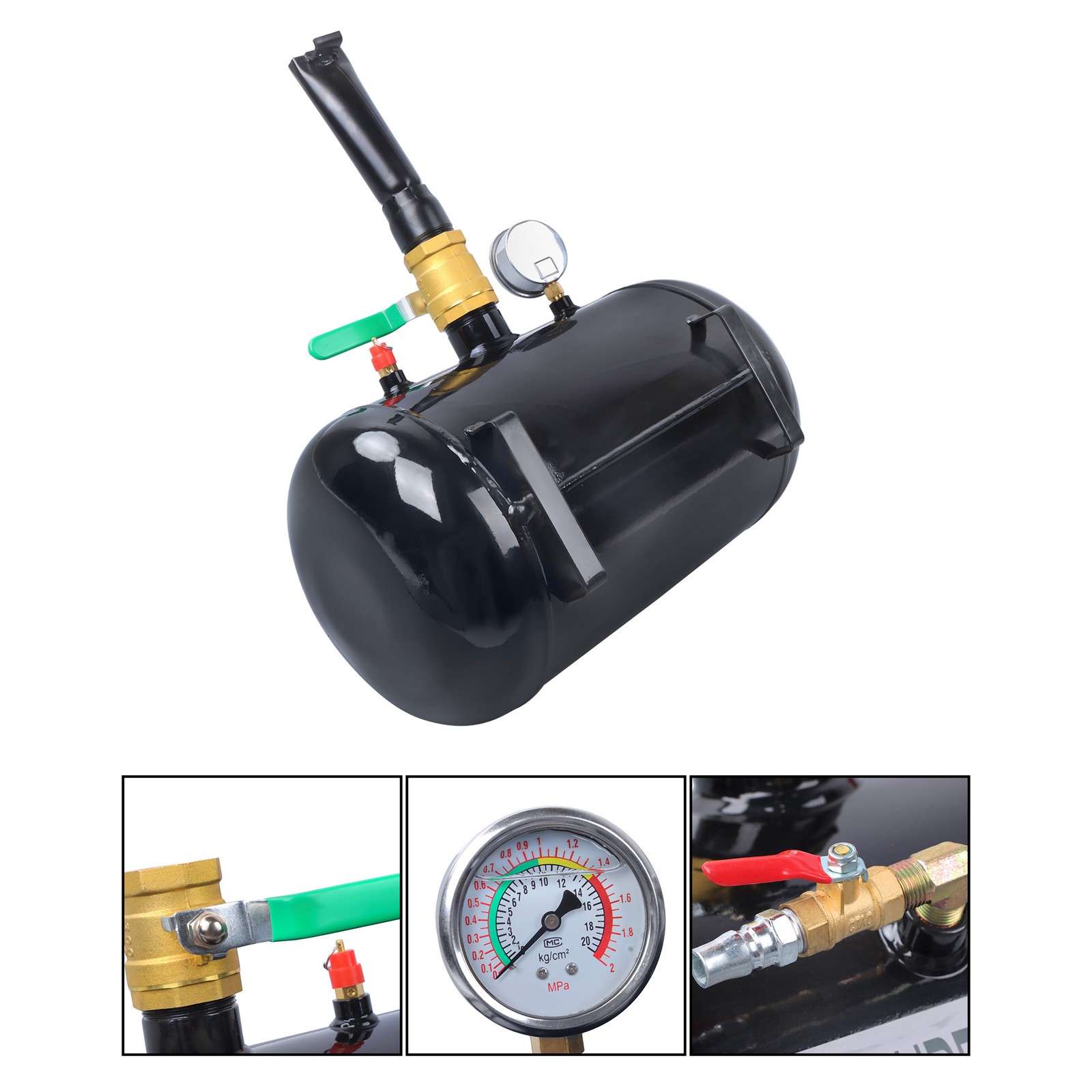 Labwork 5Gallon Seating Inflator Truck ATV Air Tire Bead Seater Blaster Tool set