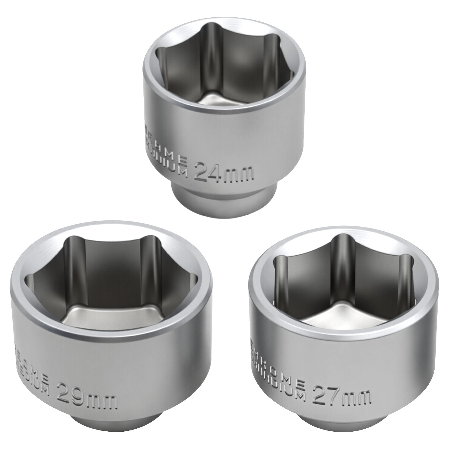 ZKTOOL 7PC 3/8″ Drive 6-Point Cap Type Oil Filter Removal Socket Set 24mm – 38mm