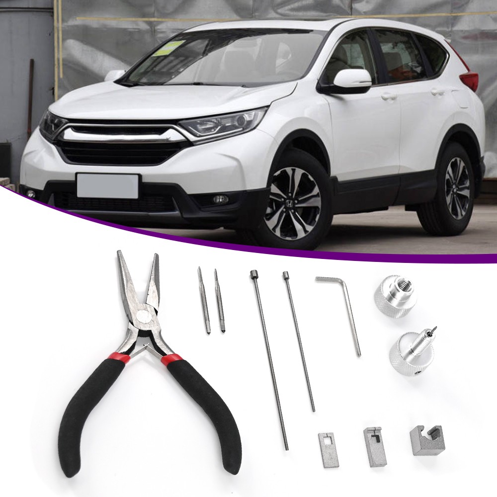Fit For Honda Car Lock Cylinder Pin Removal Ignition Repair Disassembly Tool Kit