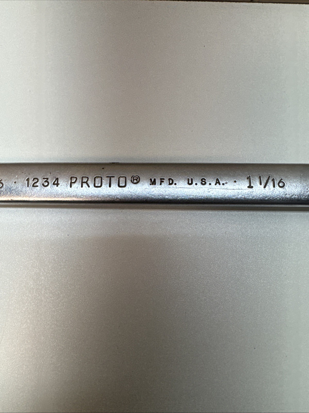 Vintage Proto 1234 Wrench 1 1/16” 14” Long Bin CK