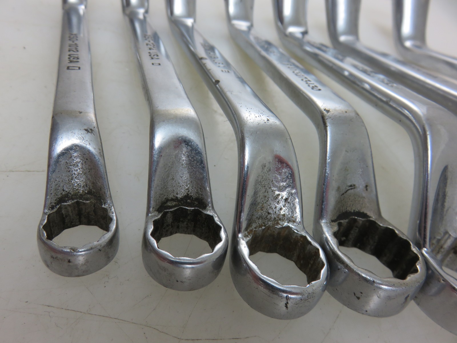 Snap-On XSO SHORT 60° Offset Box End Wrench 7pc Set 5/16″-13/16″ Vintage