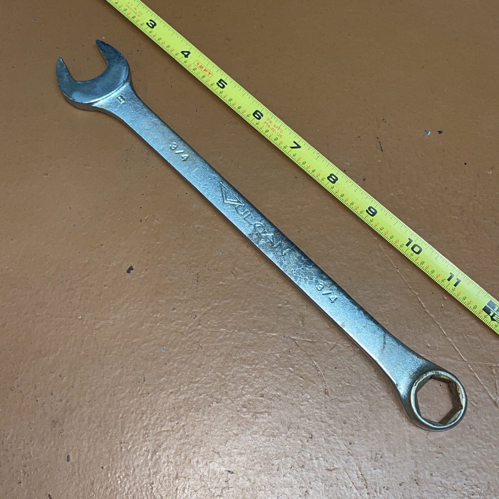 Vulcan USA XOE824 3/4 In SAE 6 Point Combination Wrench Vintage
