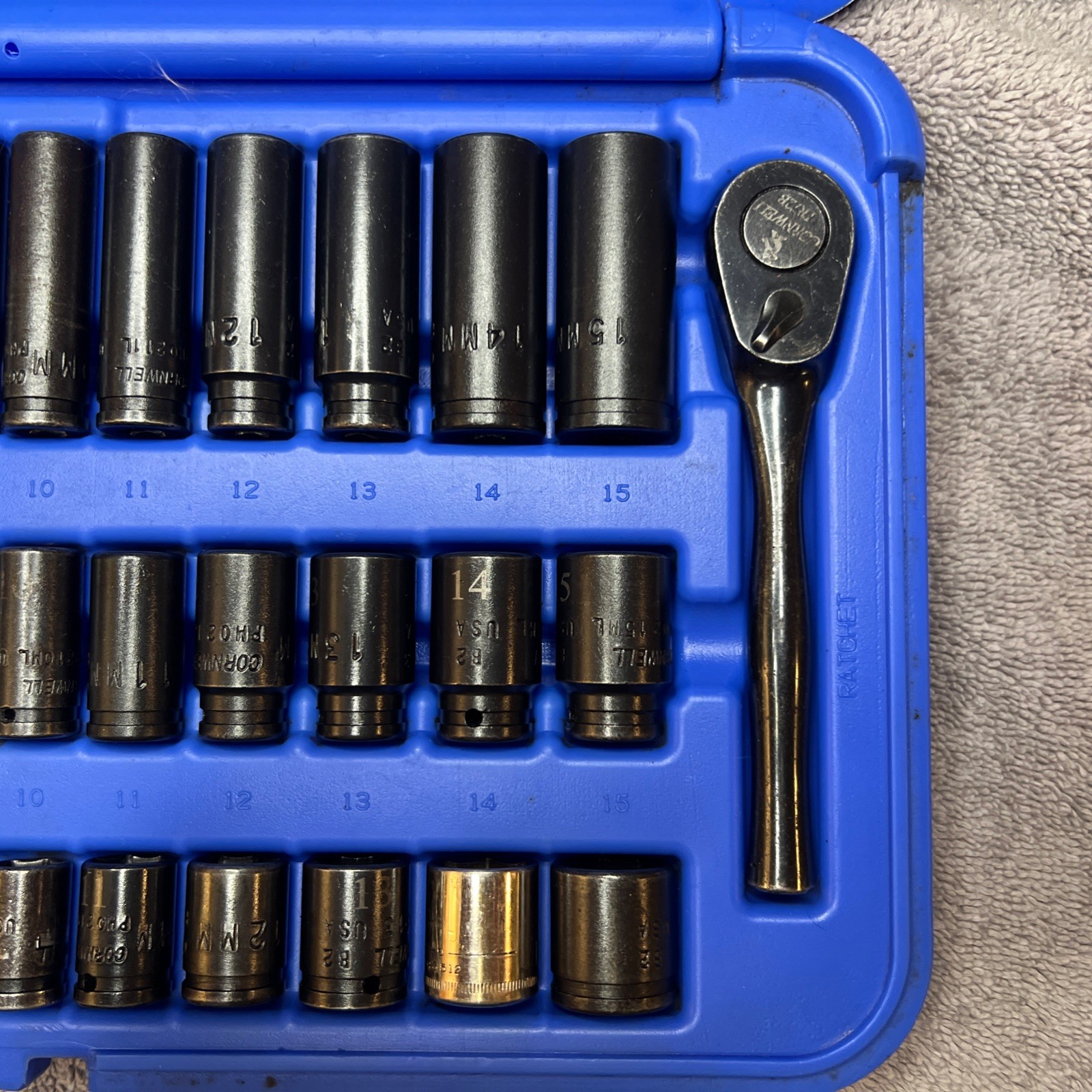 Nice Cornwell TSIMO42SS 42 Piece 1/4″ Drive METRIC Socket Set 5mm – 15mm (read)
