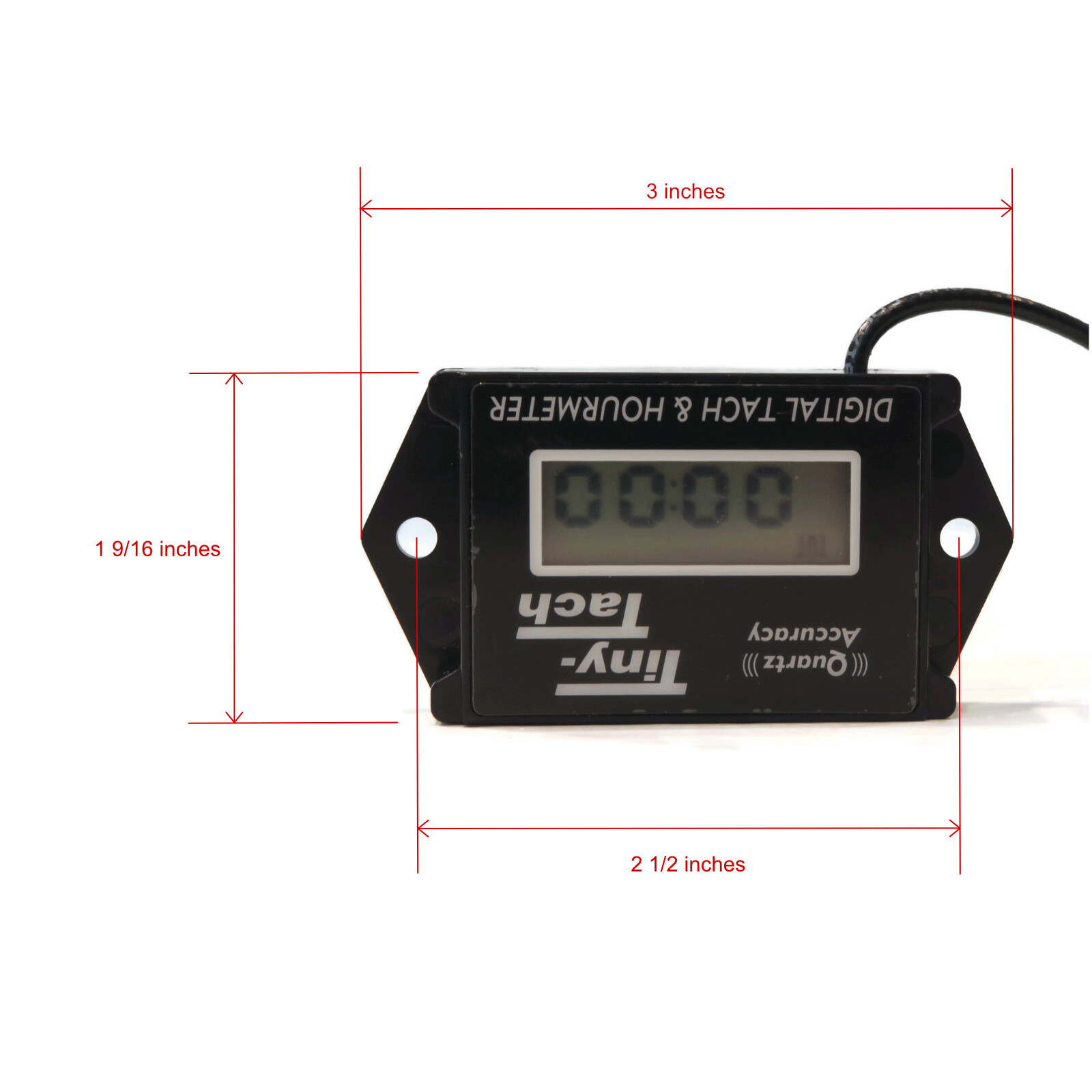 Digital Tachometer/Hour Meter for Recording Motor Service Maintenance Repairs