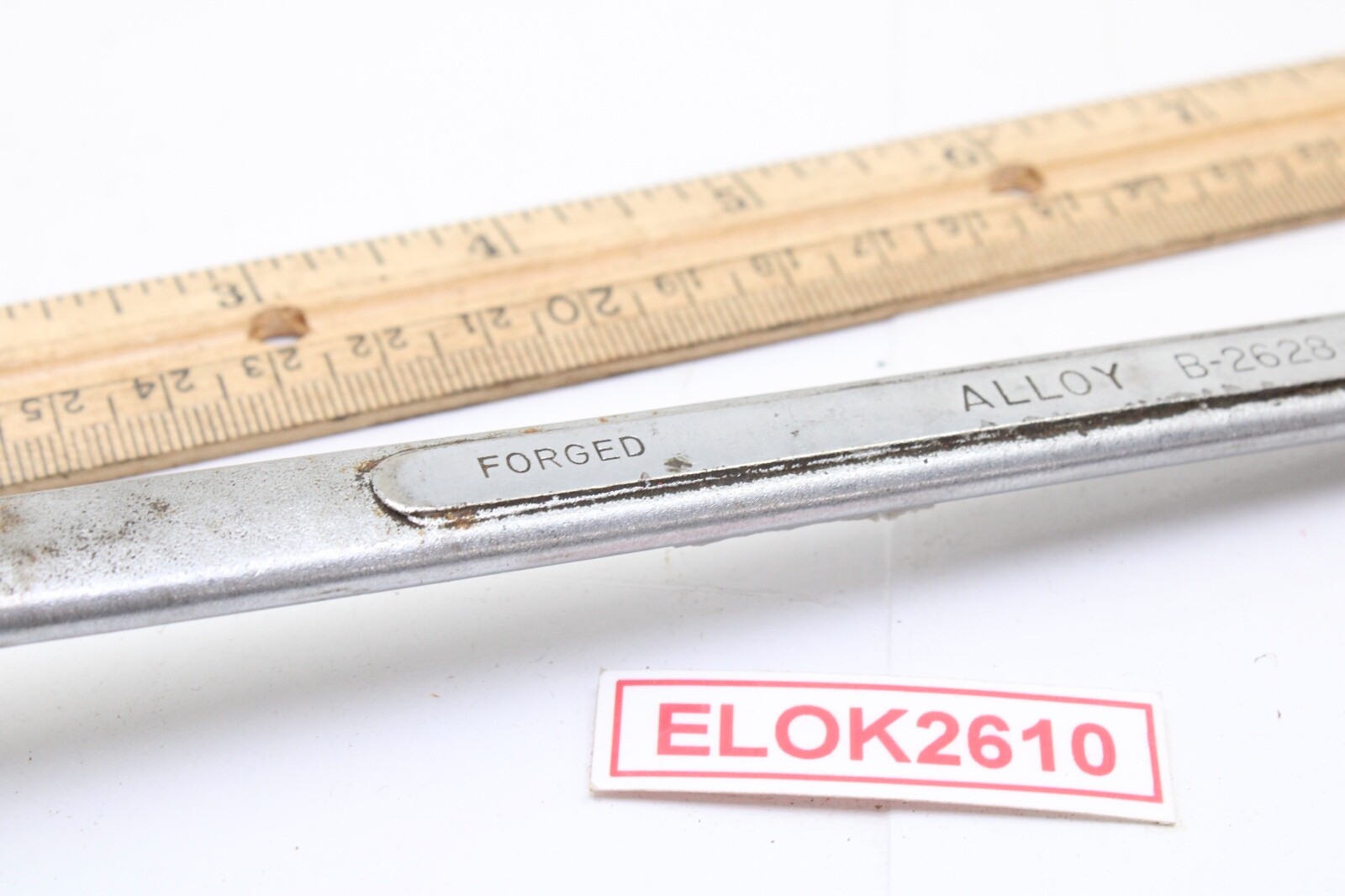 S-K LECTROLITE B-2628 13/16″x7/8″ 13″ Long SAE Chrome Offset Box End Wrench USA