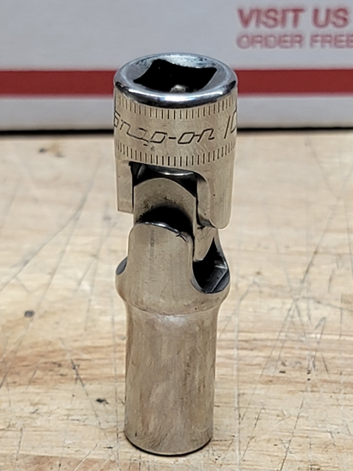 Snap-on 3/8″ Drive 10mm Deep Universal 6pt Socket SFSUM10 USA