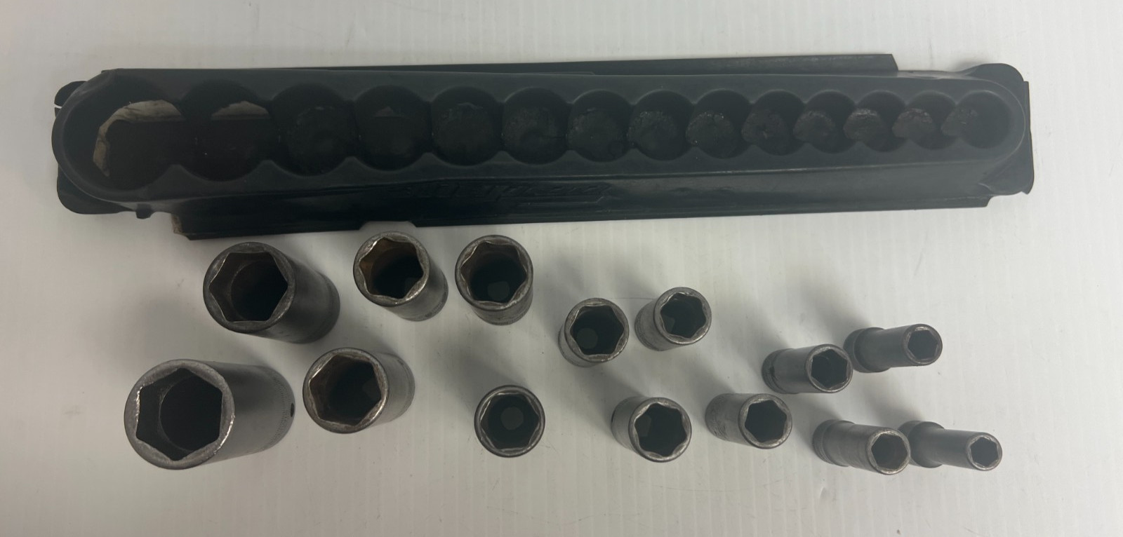 Snap-on 3/8″ Flank Drive Deep Metric 6pt 8-24mm Impact 14 pc Socket Set