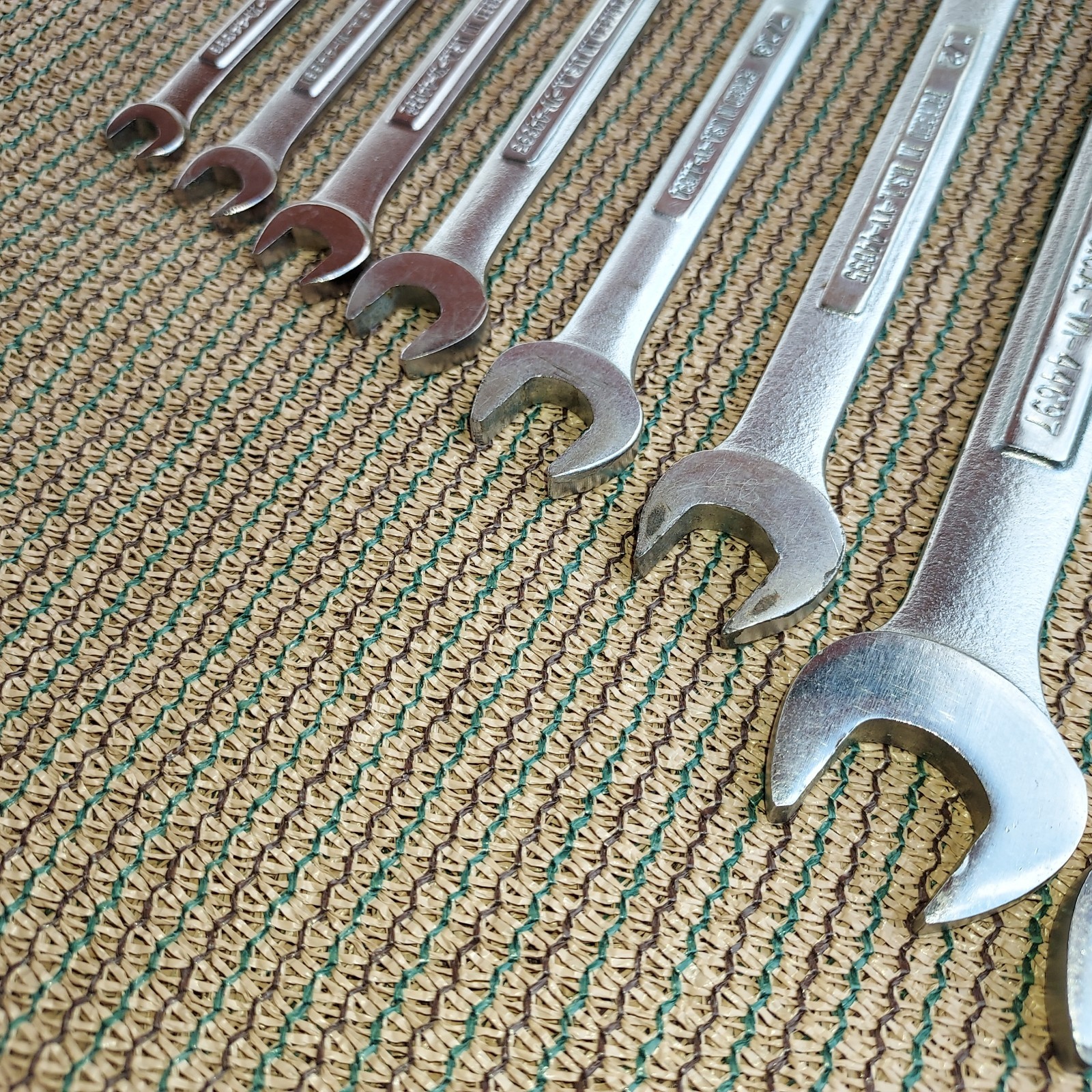 Vtg Craftsman 10 piece SAE combination wrench set 1/4″-13/16″ USA made -VA-VV-V